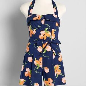 ModCloth peach romper shorts
